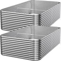 2 PCS Tall 6x3ft Galvanized Raised Garden Bed Outdoor, Metal Garden Bed by Mostmahes