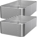 2 PCS Tall 6x3x1.5ft Galvanized Raised Garden Bed Outdoor, Metal Garden Bed by Mostmahes