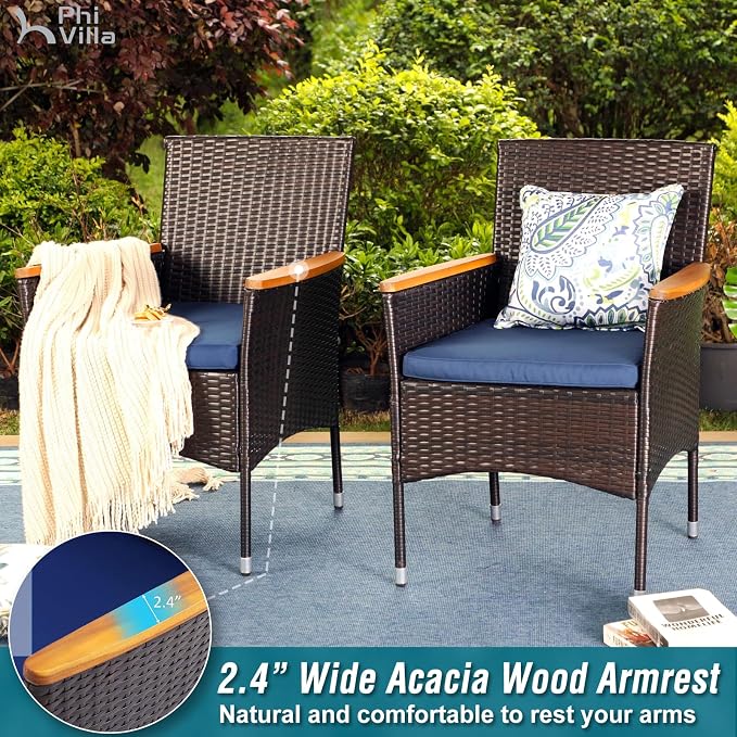 PHI VILLA 7-Piece Outdoor Patio Dining Set - Image 4