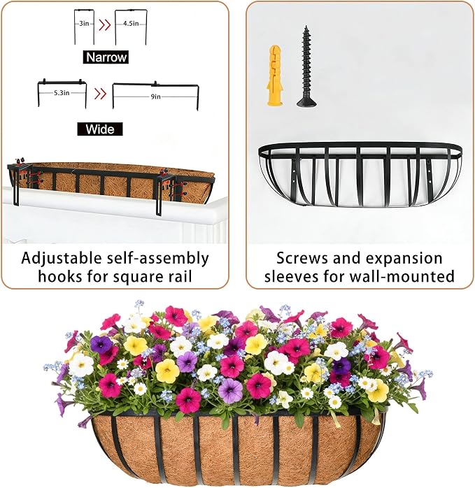 30'' Window Box Railing Planter - Image 6