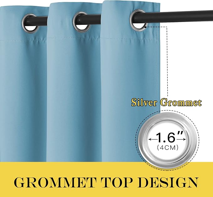 NICETOWN Blackout Doorway Curtain Drape 78 inch Long - Image 6