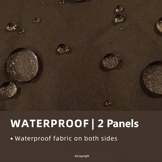 Outdoor Patio Curtain Waterproof Darkening Thermal Insulated Indoor Curtains - Image 2