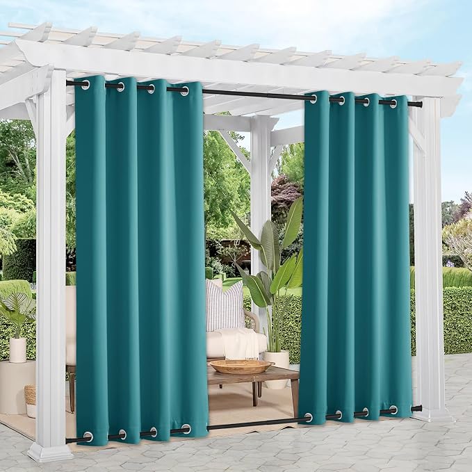 NICETOWN Blackout Top & Bottom Grommet Outdoor Curtains by NICETOWN