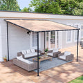 Aoxun 10x12 Lean to Gazebo Outdoor Pergola by Aoxun
