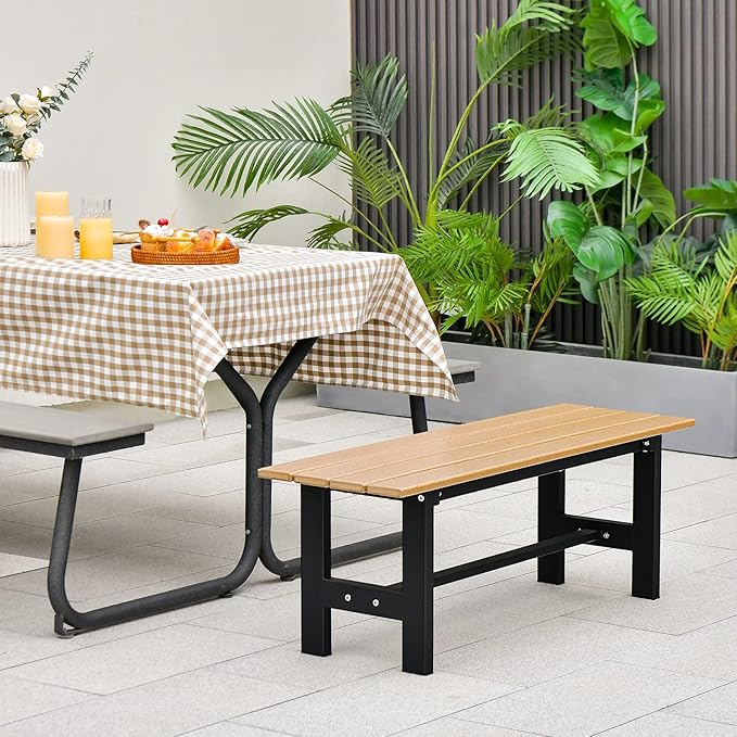 Giantex 2-Pack Outdoor Bench Seat - Image 4