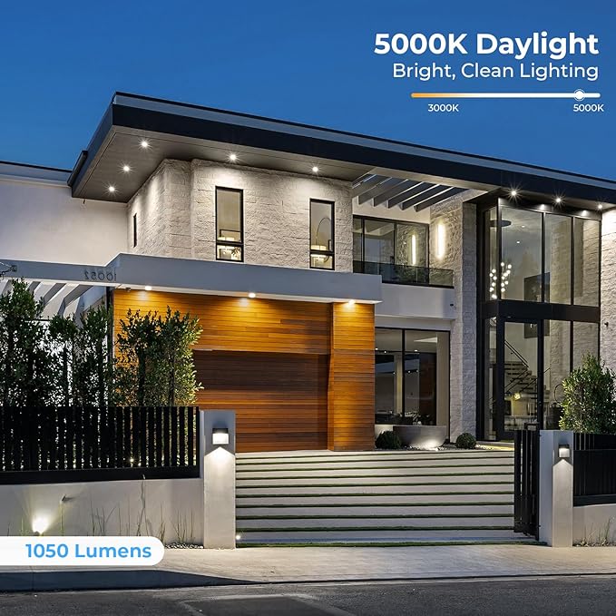 10 Pack PAR38 LED Outdoor Flood Light Bulbs, 100W Equivalent, 5000K Daylight - Image 3