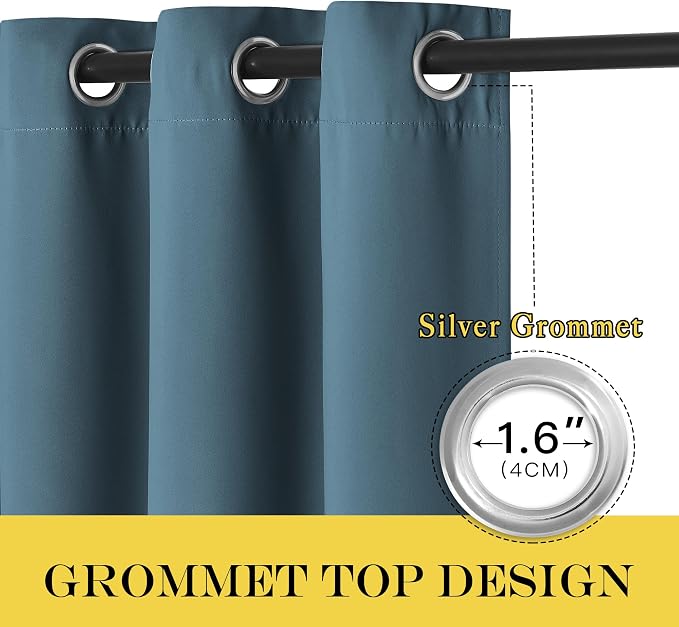 NICETOWN Blackout Patio Curtains 100 x 144 Inches Long - Image 5
