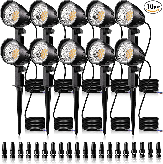 MEIKEE 15W 1500LM Low Voltage Landscape Lighting 12-24V Warm White LED by MEIKEE