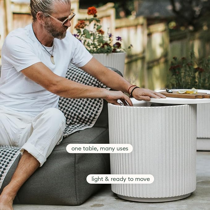 Veradek Outdoor Cooler Side Table - 2 in 1 - Designed - Image 5