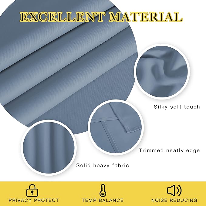 NICETOWN Privacy Room Divider Curtain Thermal Blackout Curtain - Image 2