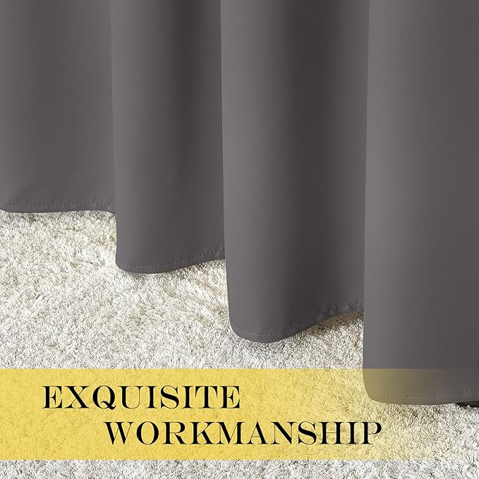 NICETOWN Grey Blackout Curtain & Drape - Image 6