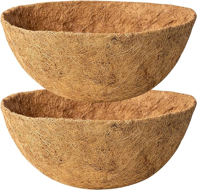 20 Inch Natural Coconut Husk Fiber Liners by KarlliuHOMEGARDEN