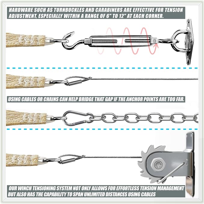 Amgo Custom Size 13' x 22' x 25.6' Black Right Triangle Sun Shade Sail Order to - Image 2