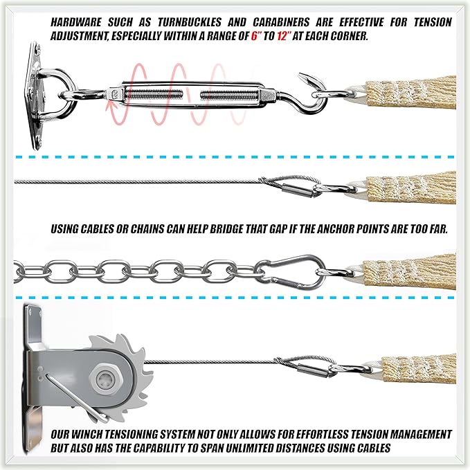 ColourTree TAPR1616 Custom Size 13' x 22' Green Sun Shade Sail Canopy UV Block - Image 7