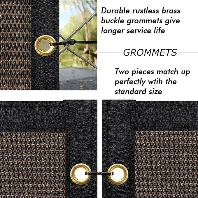 UPGRADE Privacy Fence Screen 5'x46' Brown Outdoor 90% Visibility Blockage 170 - Image 4