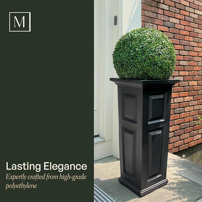 Mayne Nantucket 32-Inch Tall Planter – Self-Watering, Weather-Resistant Planter - Image 3