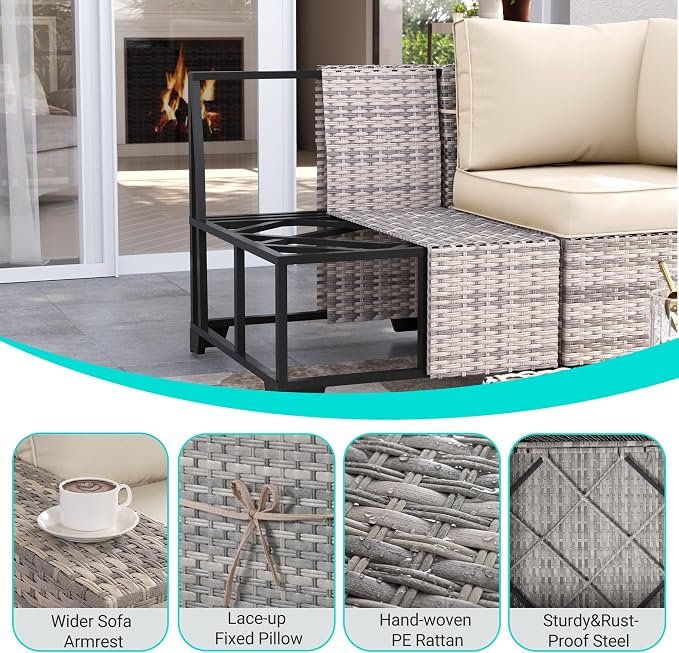 16-Piece Outdoor Patio Furniture Set - Image 4