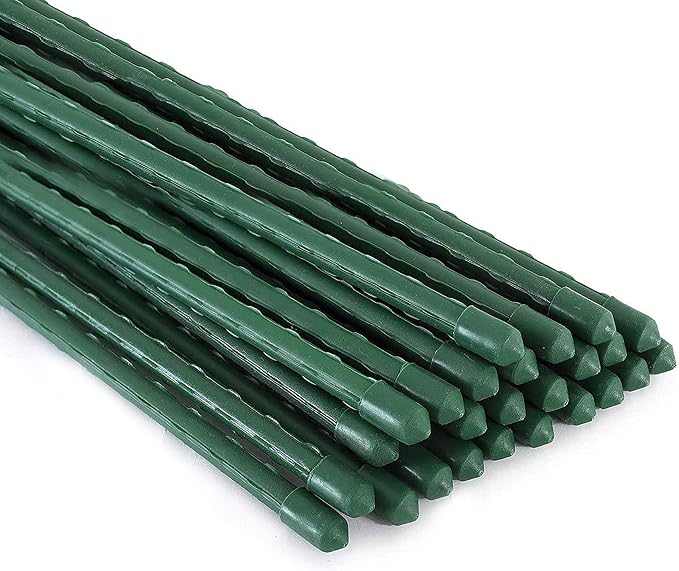 Xiny Tool Garden Stakes, 25 Pack Steel Plant Garden Tomato Stakes by XinyTool