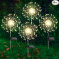 Solar Garden Lights Outdoor, 4 Pack 120 LED Twinkling Firework Lights Decorative by Yaafen