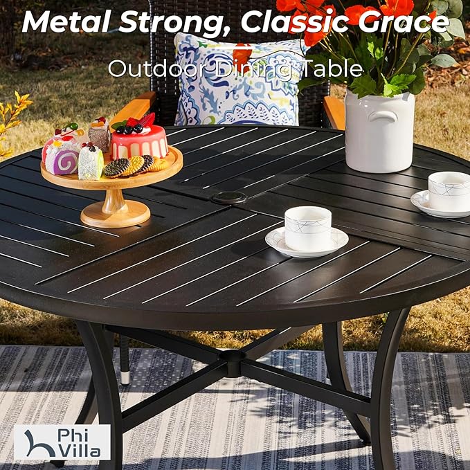 PHI VILLA 5 Pieces Outdoor Dining Set - Image 7