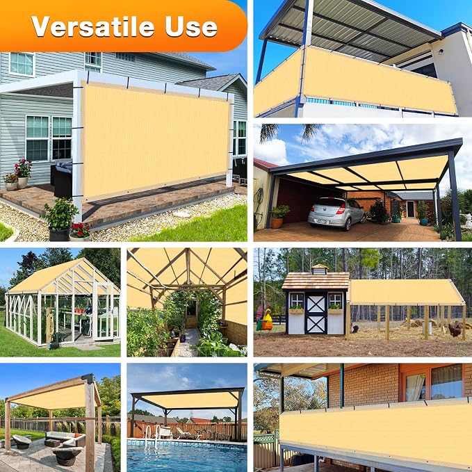Artpuch Outdoor Pergola Shade Cover 5x19 FT Sun Shade Cloth - Image 8