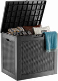 30 Gallon Resin Deck Box, Lockable Patio Outdoor Storage Box by OutdoorLivingPerfected