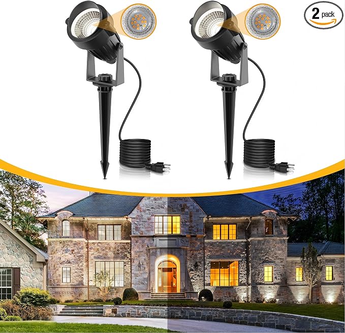L LOHAS LED 5W Dusk to Dawn Outdoor Lighting, Auto On/Off 6000K Landscape by LLOHASLED