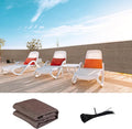 LOVE STORY Custom Size 3.3'x25' Brown Balcony Privacy Screen, UV Block Privacy by LOVESTORY