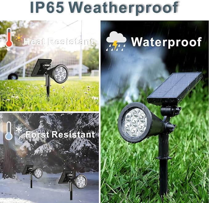 Solar Spotlights, Outdoor Ground Spot Light - Image 5