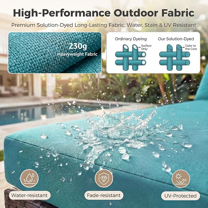 NICESOUL 7 Piece Outdoor Furniture Set - Image 9