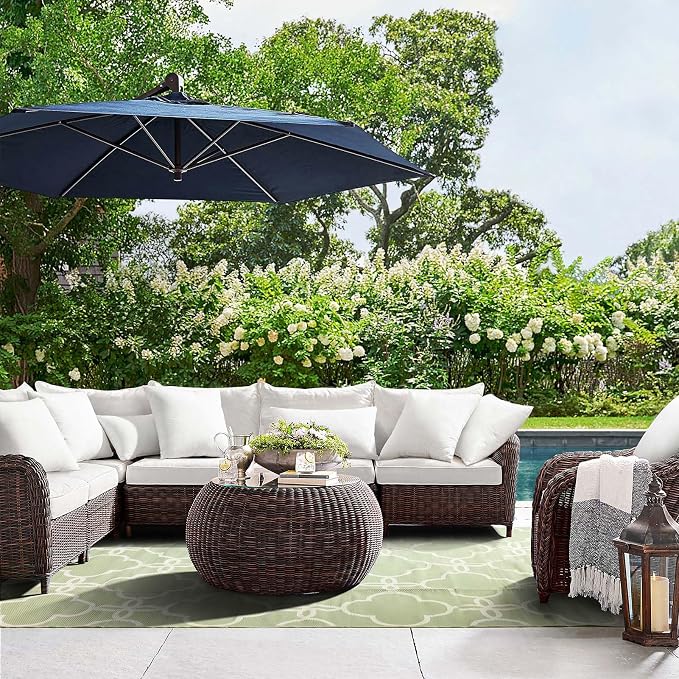 Ashler 16 x 16 Outdoor Pillow Inserts Set of 4 Water Resistant Throw Pillow - Image 8