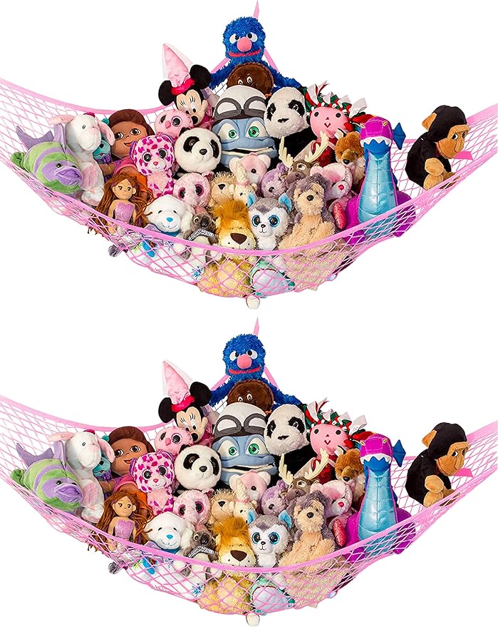 Lilly's Love Stuffed Animal Hammock | Corner Hanging Organizer, Toy Storage by LillysLove