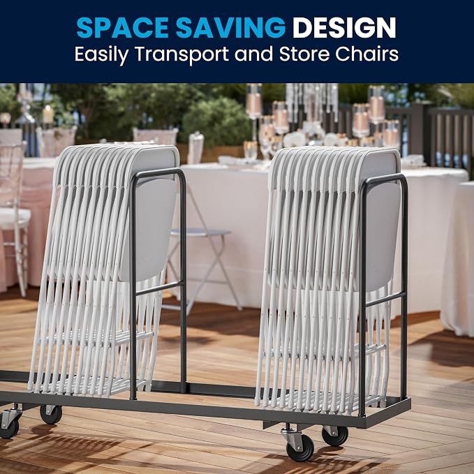 Flash Furniture Hercules Set of 10 Indoor/Outdoor Heavy-Duty Plastic Folding - Image 8