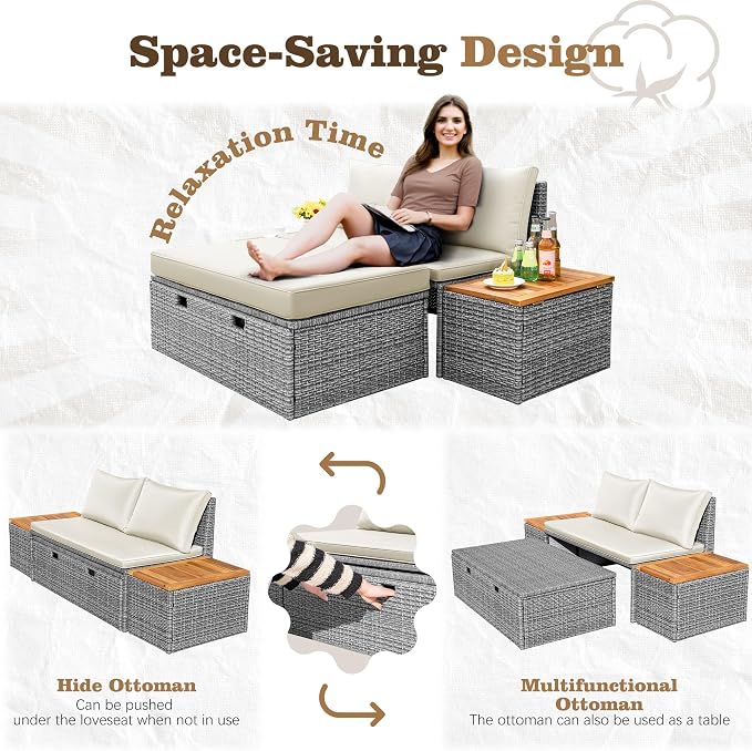 Flamaker Outdoor Rattan Daybed - Image 7