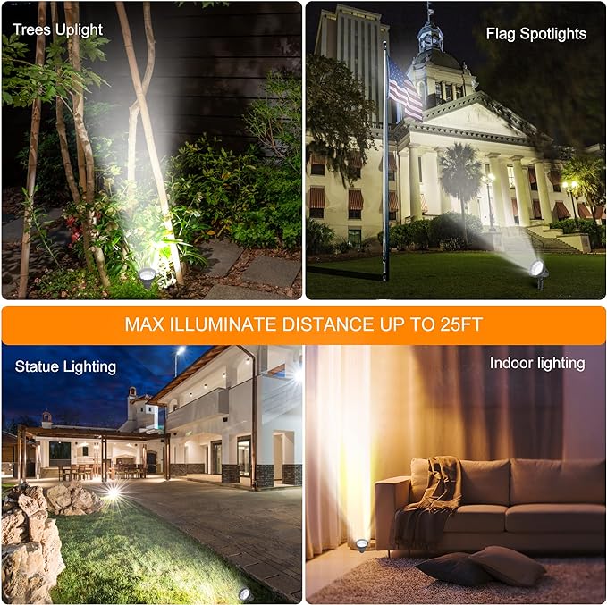 SUNLONG Solar Spotlights Outdoor Waterproof Bright Solar Wall Light Led - Image 4