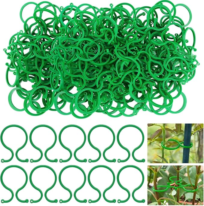 Hysagtek 200 Pcs Plant Clips for Climbing Plants Garden Clips Plant Support by Hysagtek
