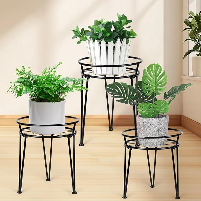 Metal Plant Stand, Plant Stand Indoor Outdoor, Metal Rustproof Flowers by Jvtoo