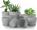 Utopia Home - Plant Pots Indoor - 7/6.6/6/5.3/4.8 Inches Home Decor Flower Pots by UTOPIAHOME