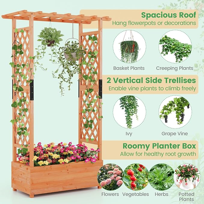 Giantex 2 Pcs Raised Garden Bed - Image 4