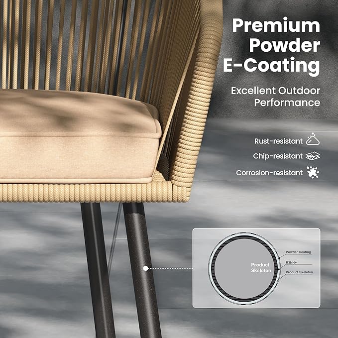 PHI VILLA 9 Piece Outdoor Dining Set - Image 4