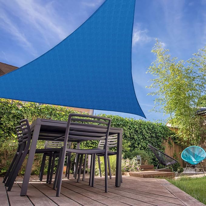 E&K Sunrise 23' x 23' x 23' Sun Shade Sail Triangle Canopy Shade Cover UV Block - Image 7