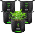 VIVOSUN 5-Pack 2 Gallon Grow Bags Heavy Duty Thickened Nonwoven Fabric Pots by VIVOSUN