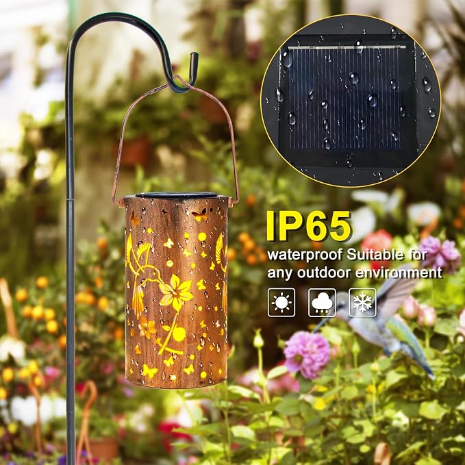 Solar Lanterns Outdoor Waterproof Hummingbirds Birthday Gifts - Image 4