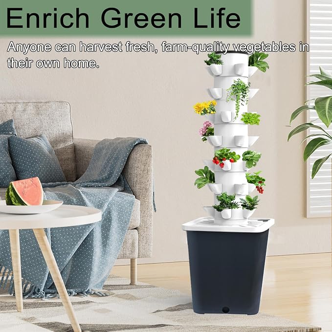 Hydroponics Tower Indoor Growing System Vertical Garden Planter Indoor Smart - Image 6