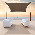ColourTree TAPR1616 Custom Size 21' x 23' Brown Sun Shade Sail Canopy UV Block by ColourTree