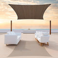 ColourTree TAPR1616 Custom Size 9' x 15' Brown Sun Shade Sail Canopy UV Block by ColourTree