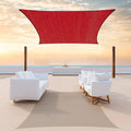 ColourTree TAPR1616 Custom Size 10' x 17' Red Sun Shade Sail Canopy UV Block by ColourTree