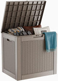 30 Gallon Resin Deck Box, Lockable Patio Outdoor Storage Box by OutdoorLivingPerfected