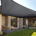 LOVE STORY Custom Size 9'x9' Graphite Grey Sun Shade Sail Rectangle UV Block by LOVESTORY