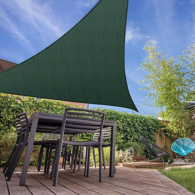 E&K Sunrise 2' x 2' x 2' Sun Shade Sail Triangle Canopy Shade Cover UV Block - Image 7
